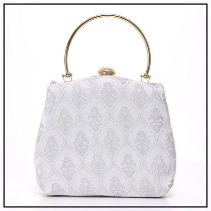 CLUTCH SONGKET HAND BAG - WHITE