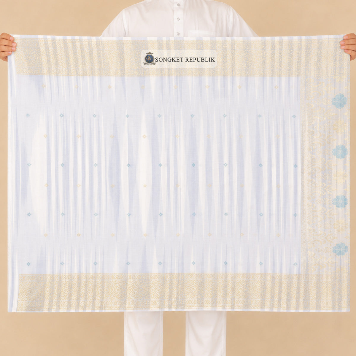 SAMPIN TAN SRI JALUR BLUE WHITE-6022