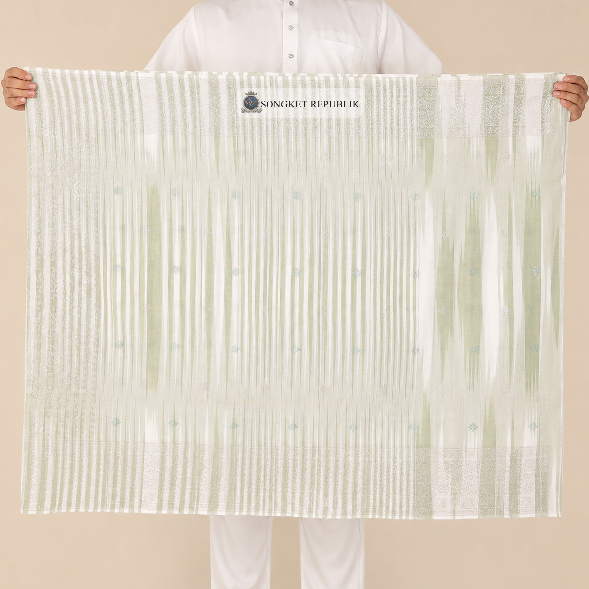 SAMPIN JOHOR-WHITE GREEN-7054