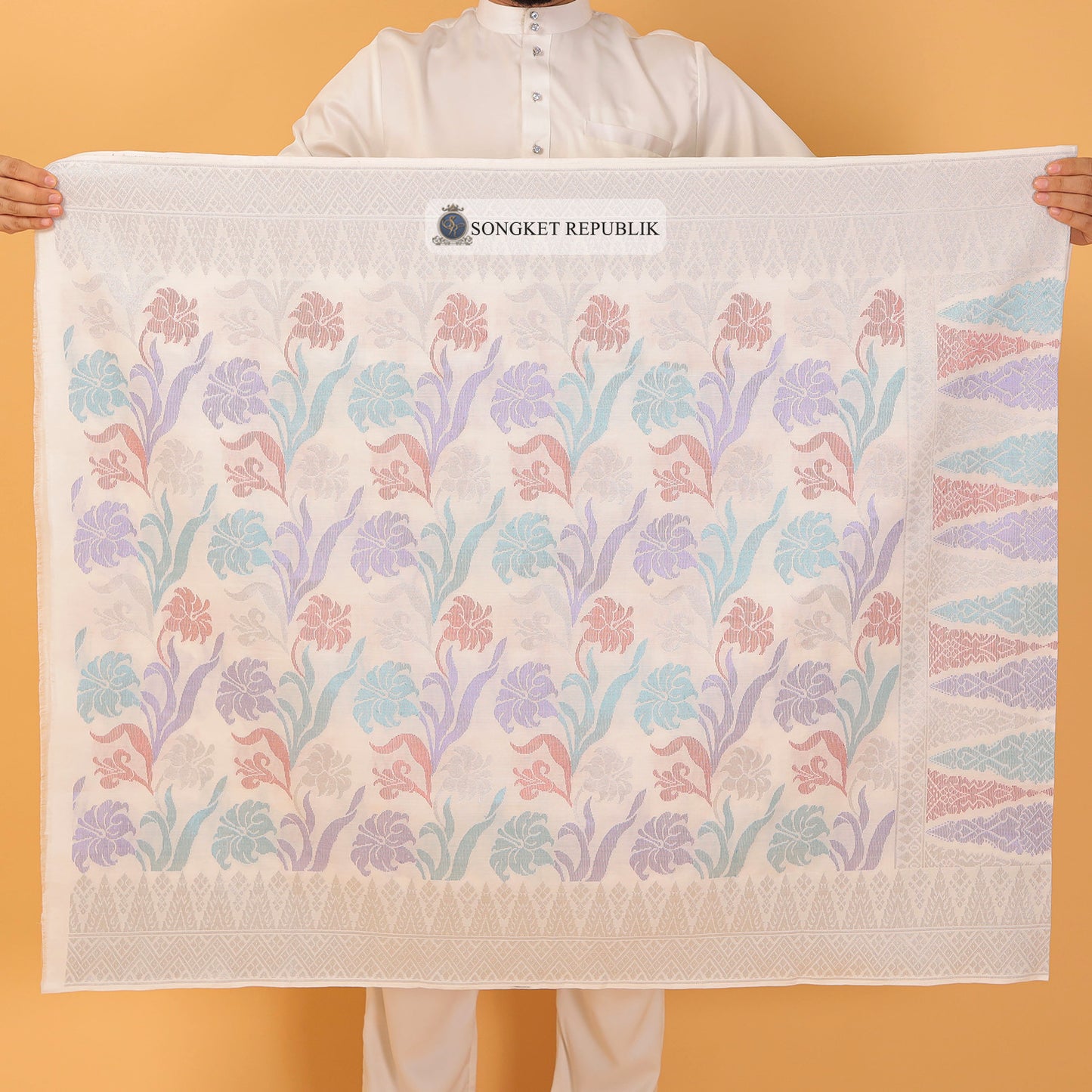SAMPIN TAN SRI-OFF WHITE SILVER-73