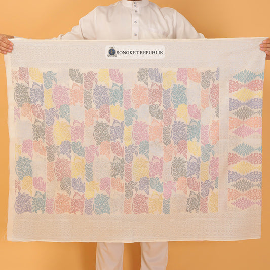 SAMPIN TAN SRI-OFF WHITE SILVER-78