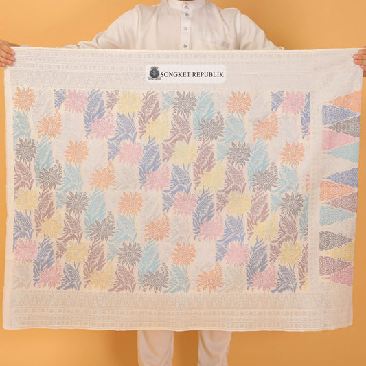 SAMPIN TAN SRI-OFF WHITE SILVER-90