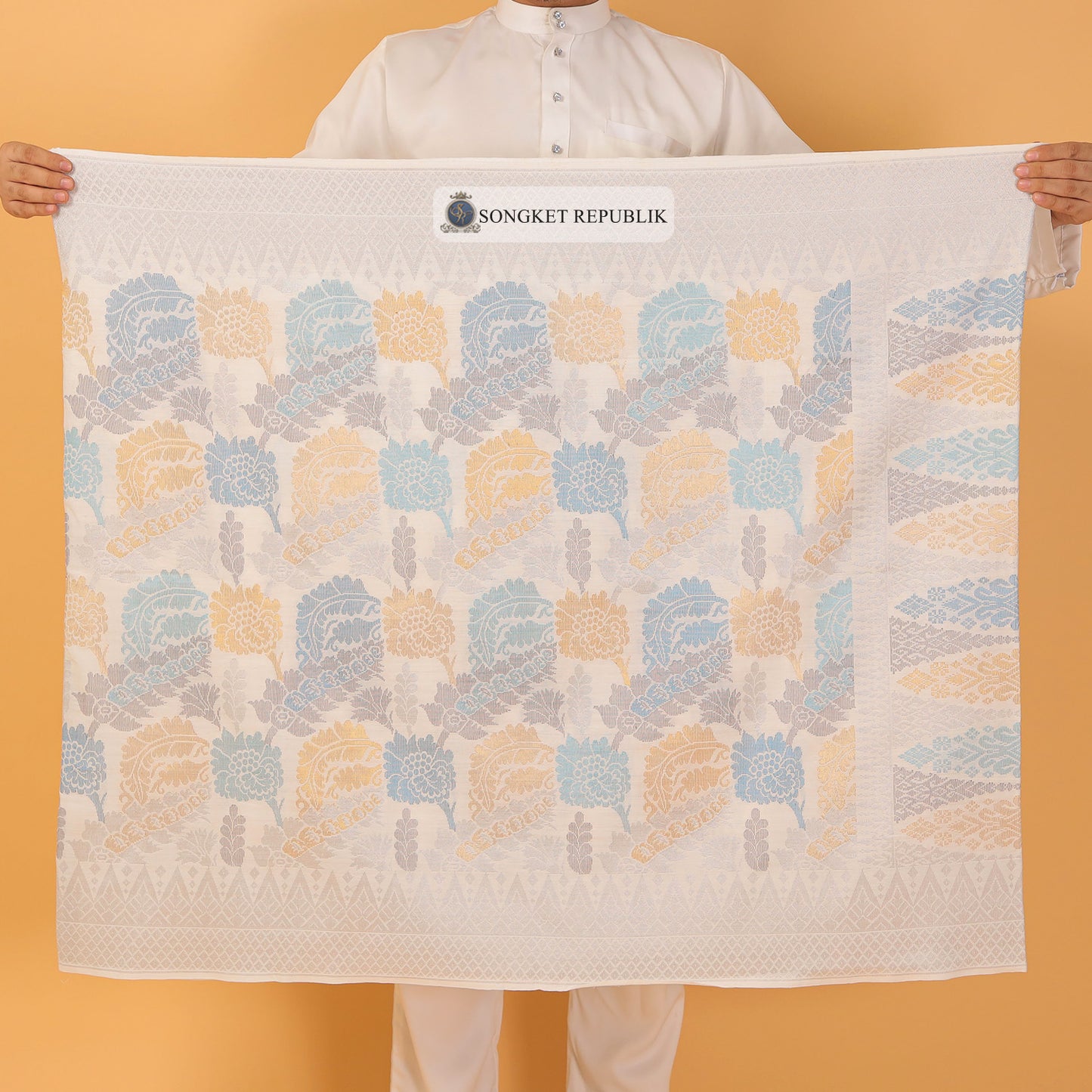 SAMPIN TAN SRI-OFF WHITE SILVER-94