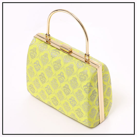 CLUTCH SONGKET HAND BAG - YELLOW