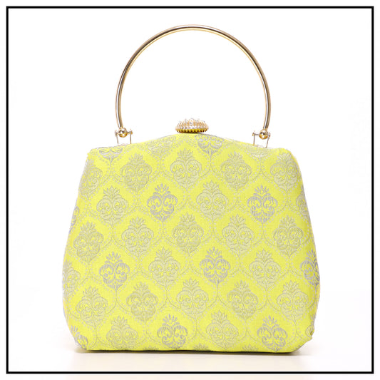 CLUTCH SONGKET HAND BAG - YELLOW