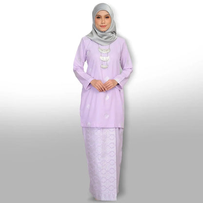 Songket Republik Auliya Kurung Moden-Lavender