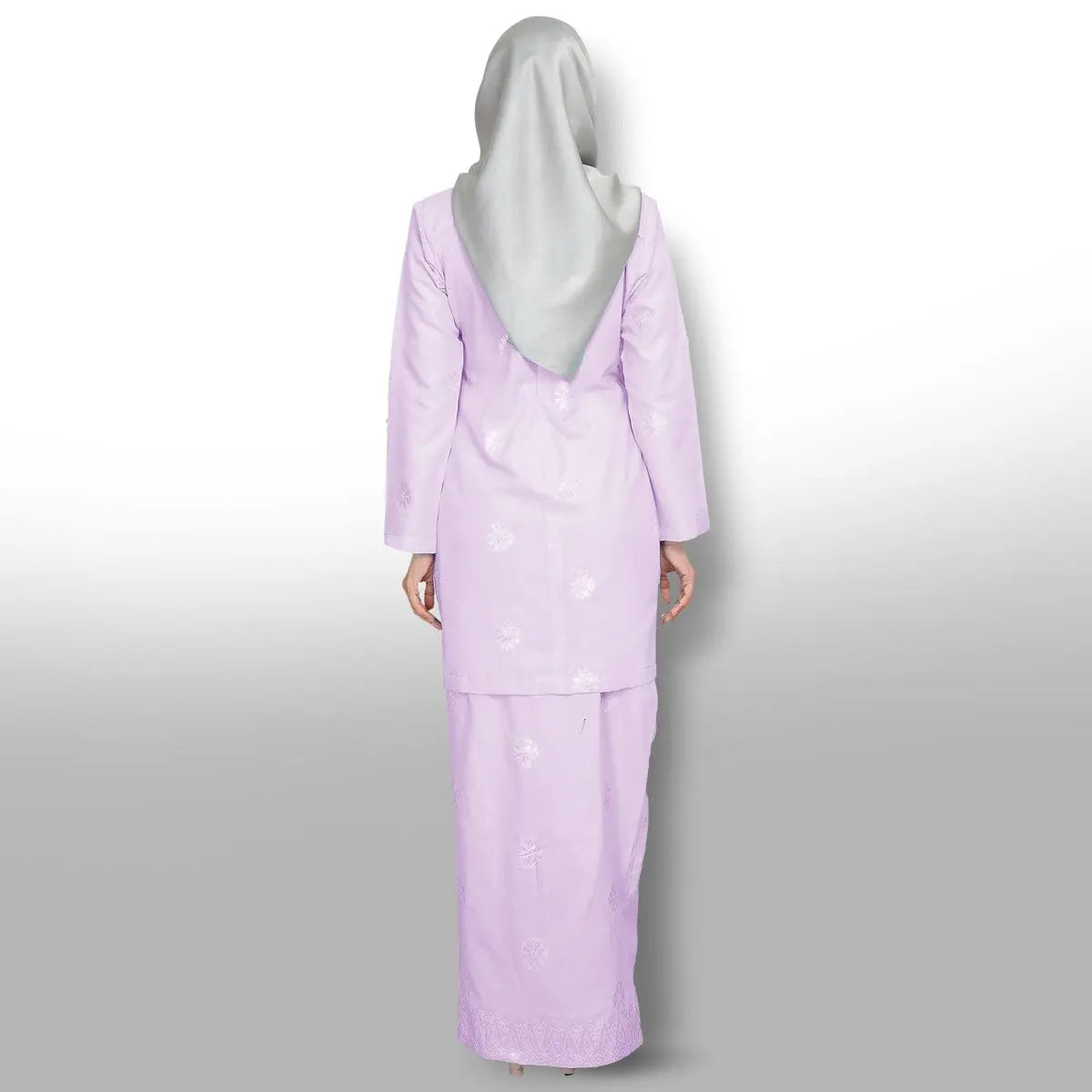 Songket Republik Auliya Kurung Moden-Lavender