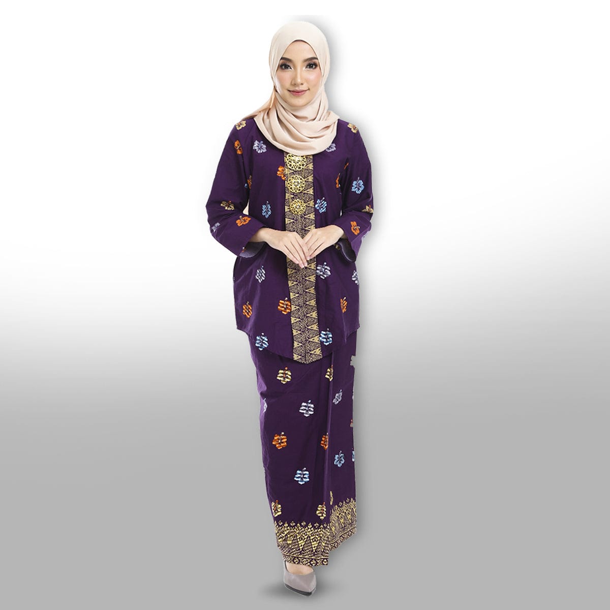 Songket Republik S Haseena Baju Kebaya (printed) - Mangosteen