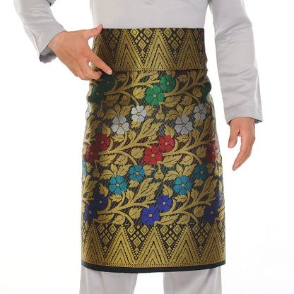 Songket Republik Sampin 3d Exclusive - Black-gold