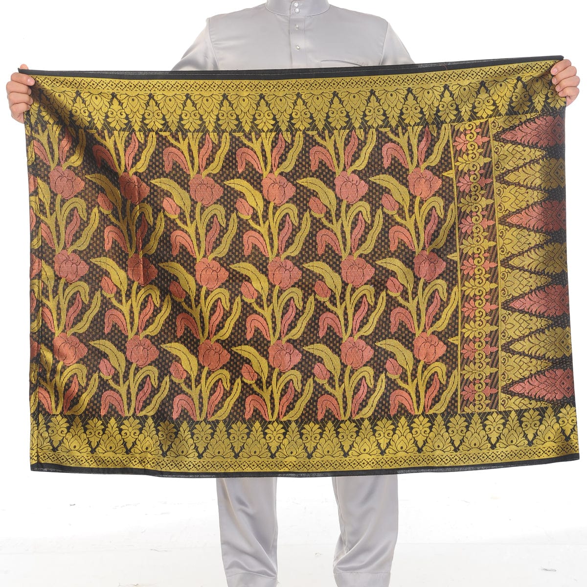 Songket Republik Sampin 3d Exclusive - Black Gold