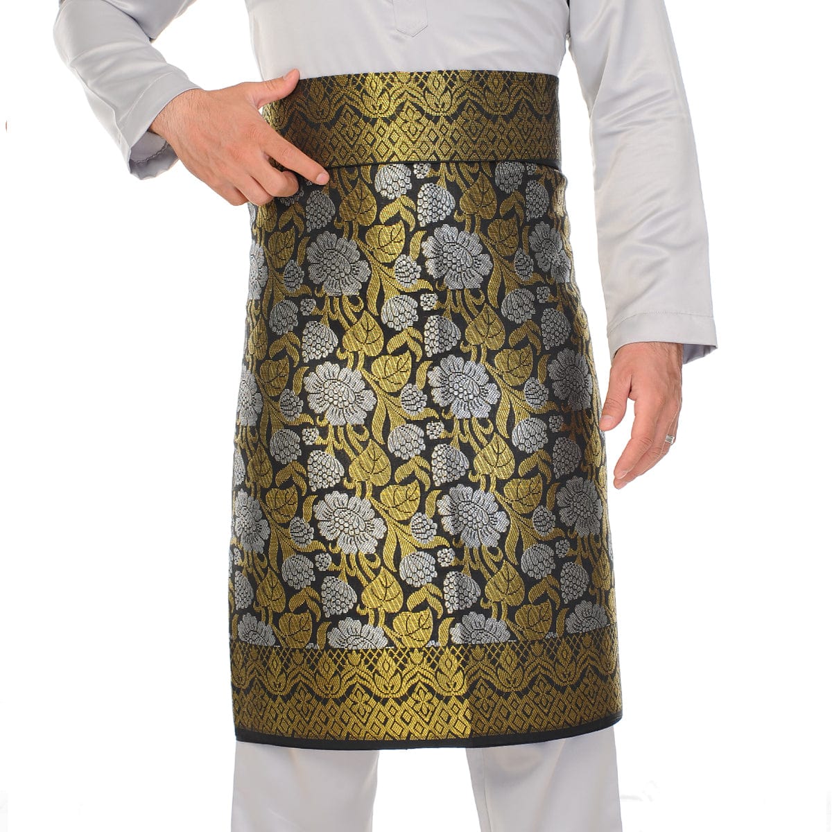 Songket Republik Sampin 3d Exclusive - Black Gold