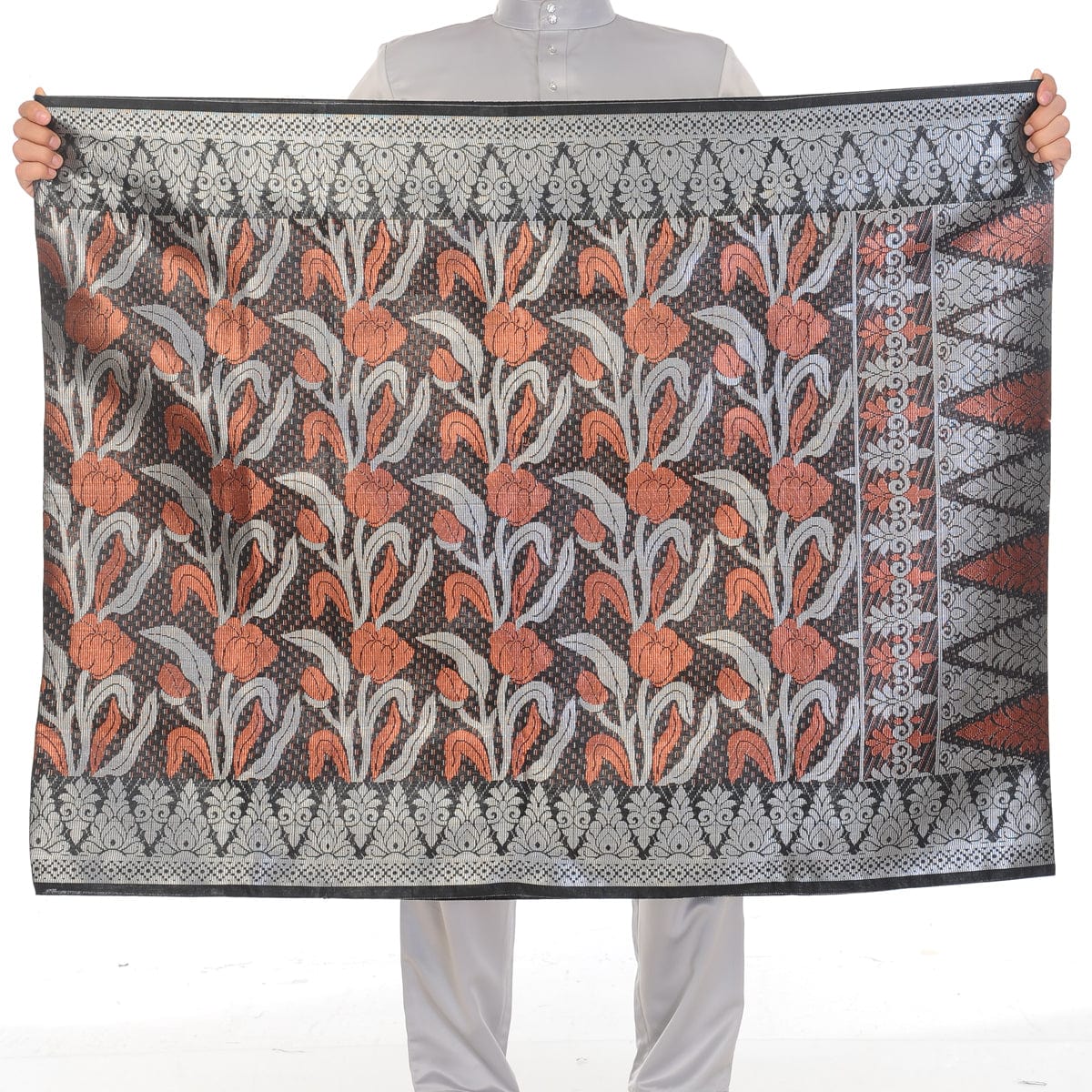 Songket Republik Sampin 3d Exclusive - Black Peach