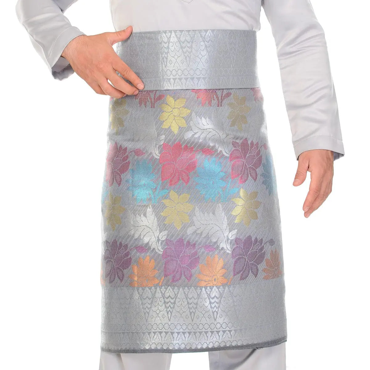 Songket Republik Sampin 3d Exclusive - Grey Silver