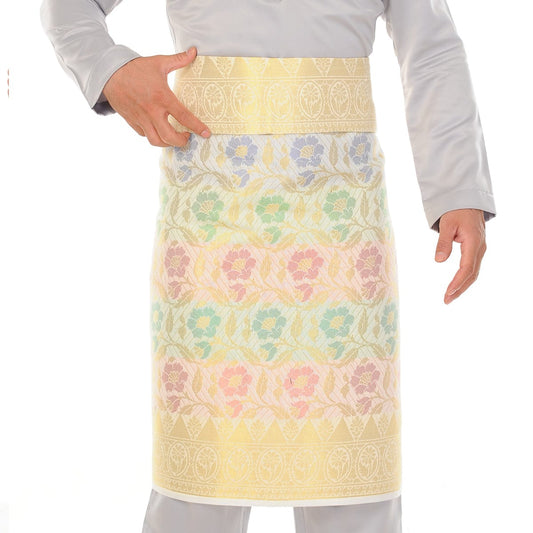 Songket Republik Sampin Nikah - White Gold